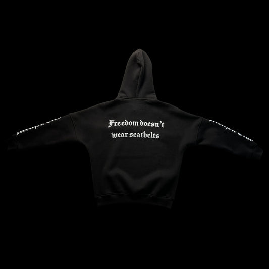 Freedom doesn't wear seatbelts - Hoodie dunkelgrau